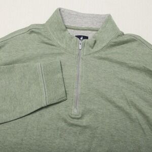 johnnie-O Green Quarter-Zip Sweatshirt